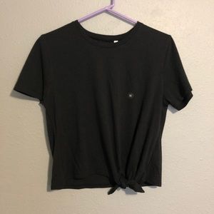 Tie front crop top